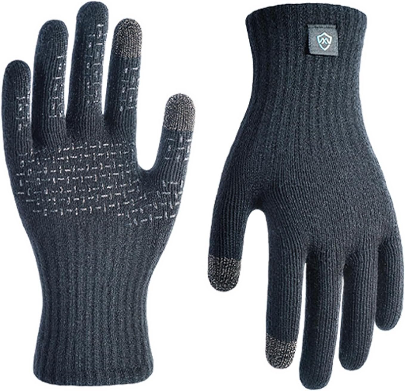 DexShell Everyday Waterproof Knit Gloves for Men & Women, Wet-Grip Touchscreen, Cool Wet Weather Running Hiking Commuting