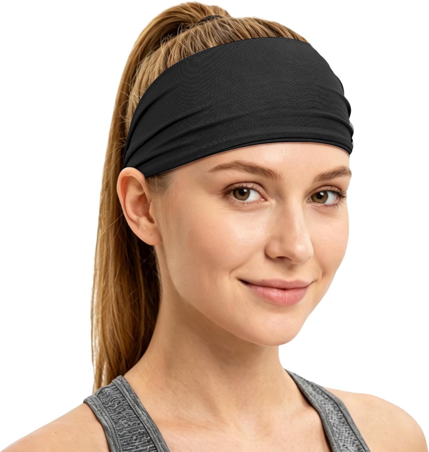Sukeen Adjustable Cooling Headbands for Women, Non Slip Sweatbands for Women, Lightweight Sweat Bands Headbands for Sports Yoga Running Workout