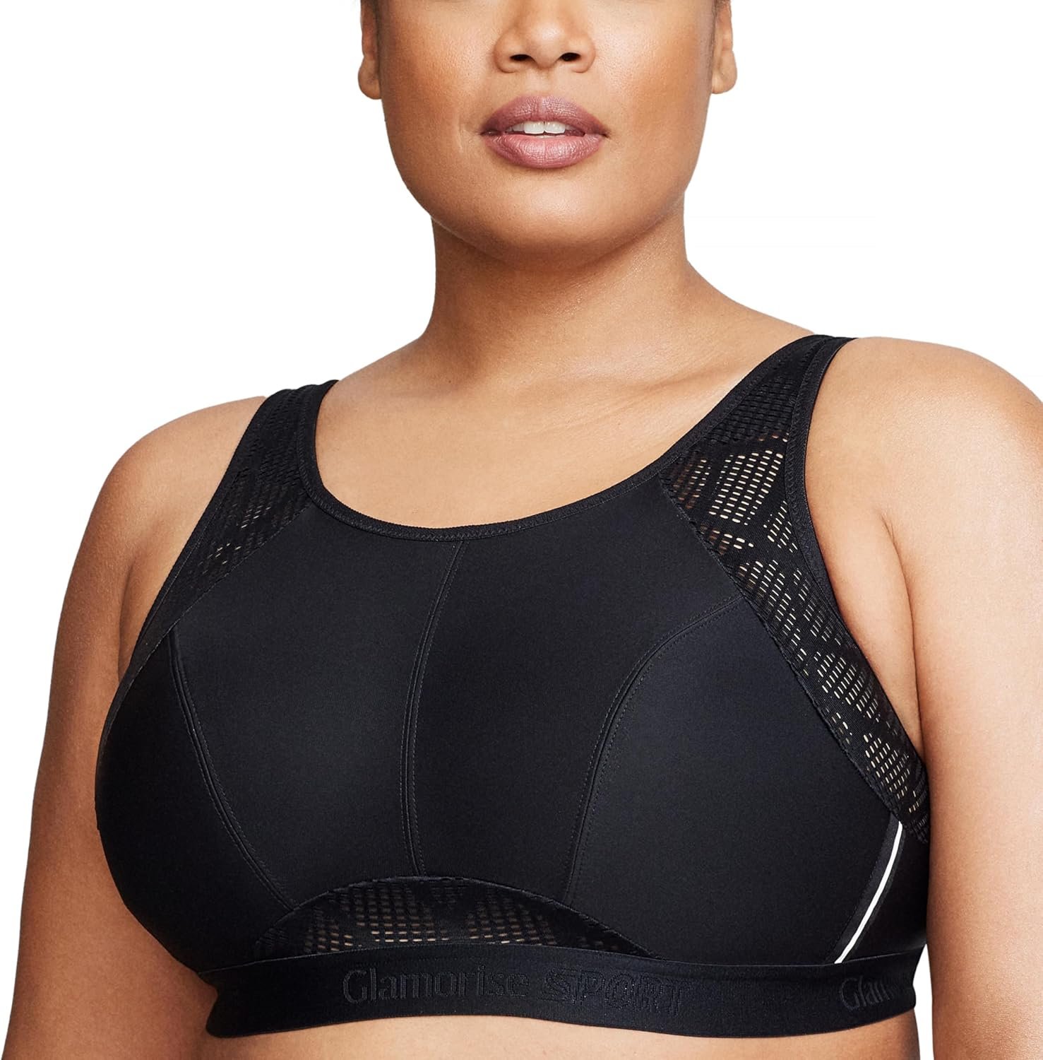 Glamorise Womens No-Sweat Mesh Sports Bra Wirefree #1068