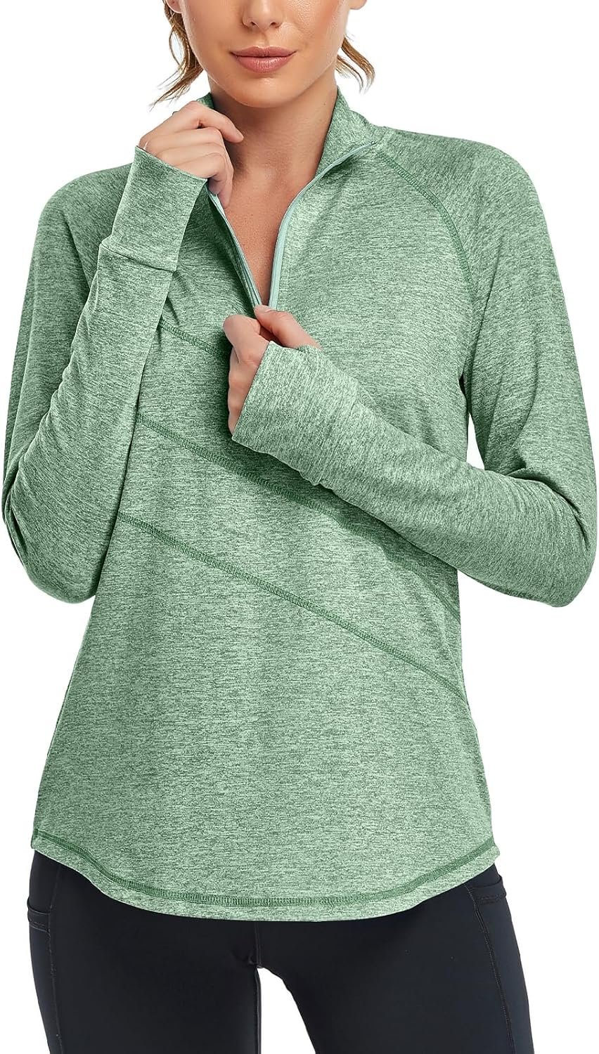 Cucuchy Womens V Neck Golf Polo Shirts Moisture Wicking Sports Workout Tops