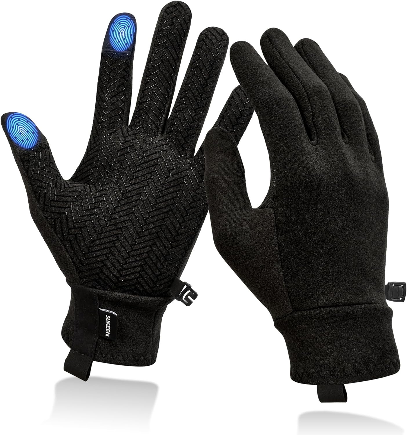 Sukeen Lightweight Running Gloves for Men Women Touchscreen Anti-Slip Sports Gloves Winter Warm Gloves for Cycling, Driving